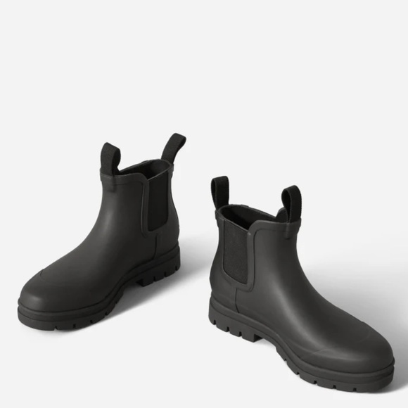 Everlane black rain boots size 6 - Picture 1 of 3